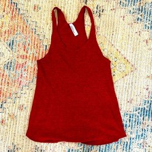 American Apparel cherry red racerback tank